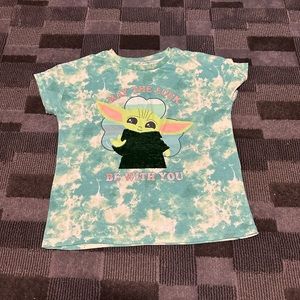 Star Wars Grogu, St. Patrick’s Day shirt girls size 10
